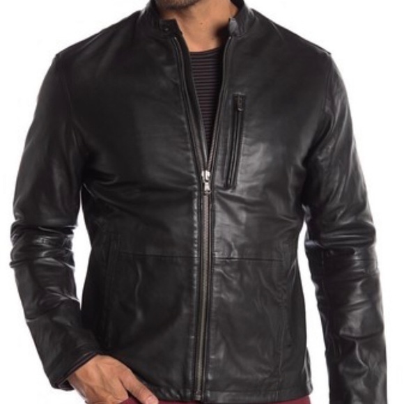 John Varvatos Other - John Varvatos Black Leather Jacket Size M